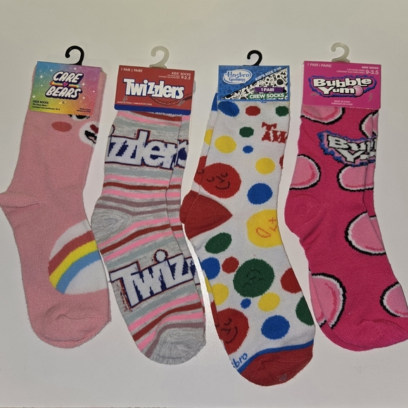 Other - Colorful Character Crew Socks Set